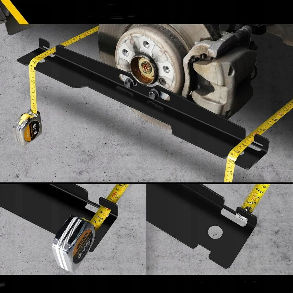 STEEL MEASURING PLATE FOR GEOMETRY 2PCS ENAMELED IRON HOLES Packaging status original