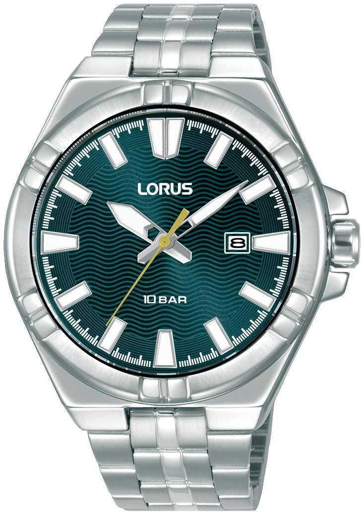 STEEL MEN'S WATERPROOF SPORTS WATCH LORUS RH977RX9 100M DATE Packaging status original