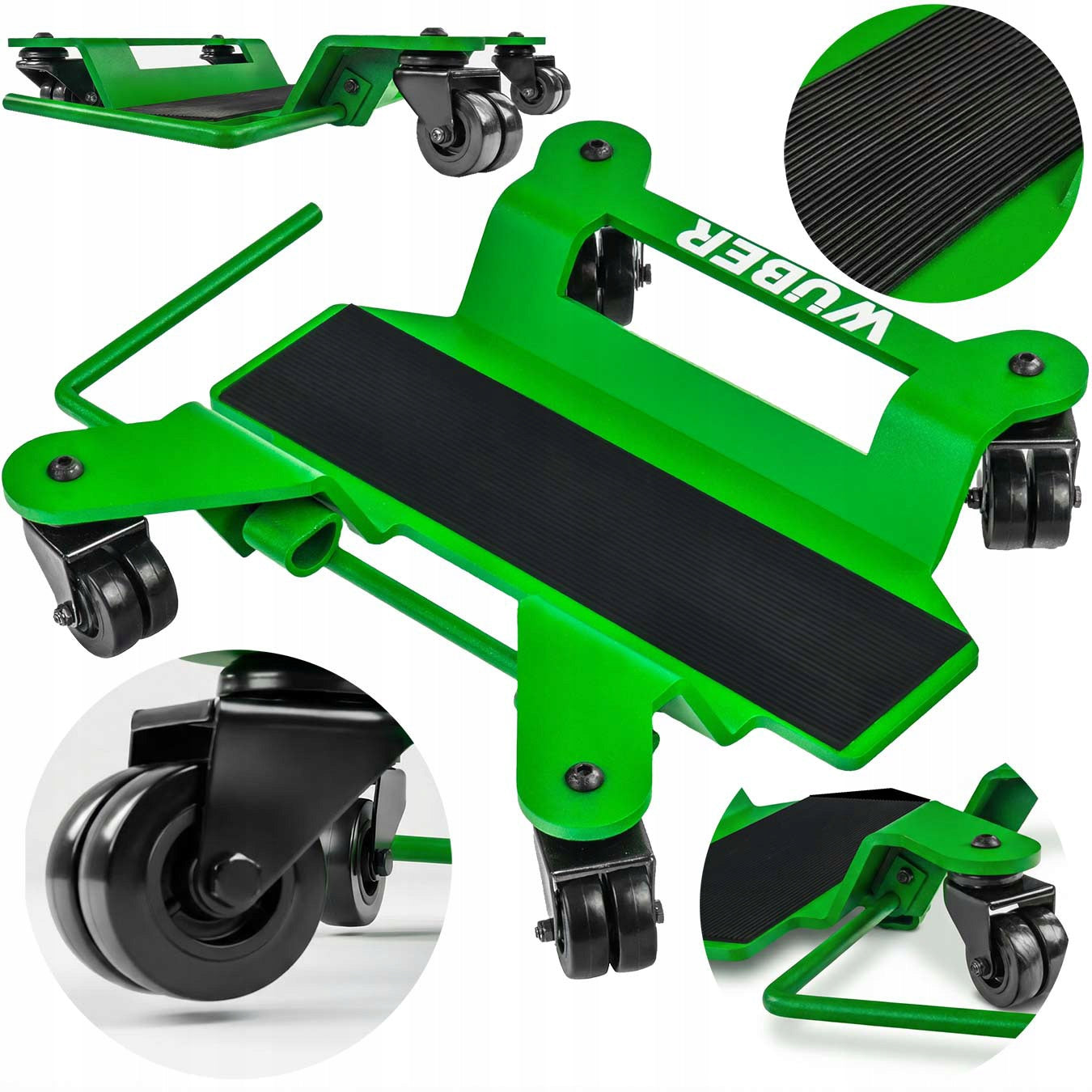 STEEL MOTORCYCLE TROLLEY MANOEUVRING PLATFORM FOR CENTRAL FOOT 225 KG
