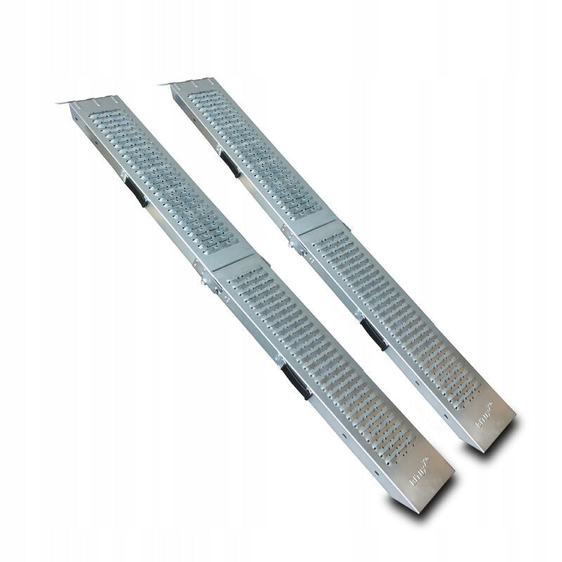 STEEL RAMPS OVERRUN FOLDING DRIVEWAYS 180CM 2PCS TO 400KG