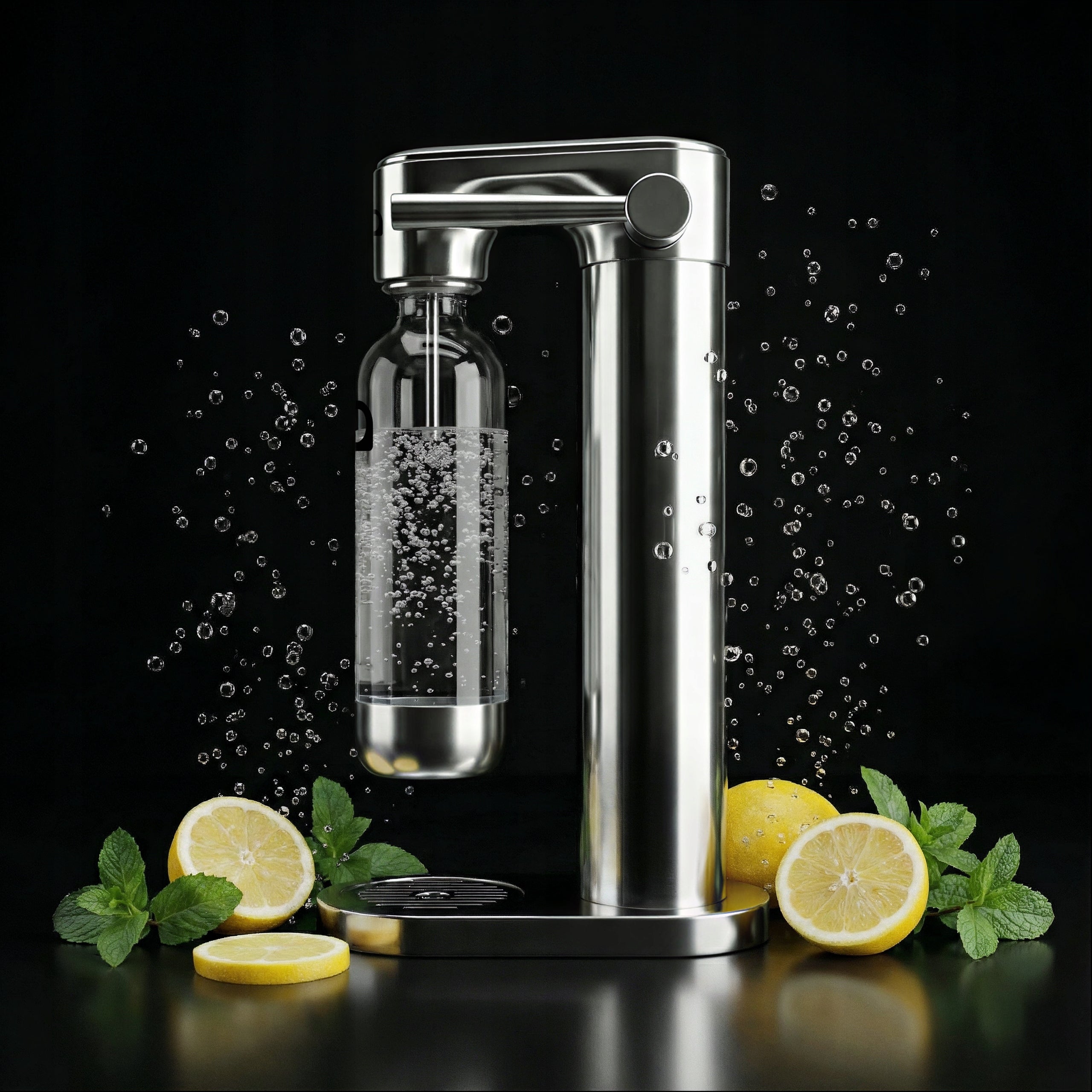 STEEL SATURATOR FOR SPARKLING WATER 2X WATER BOTTLE SODASTREAM SYRUP Manufacturer code AF18_SS_B_PEPSI