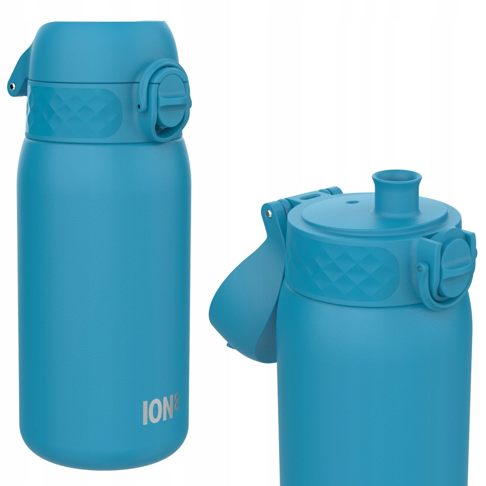 STEEL SCHOOL WATER BOTTLE PRESCHOOL BLUE BIKE ION8 0,4 l 400 ml