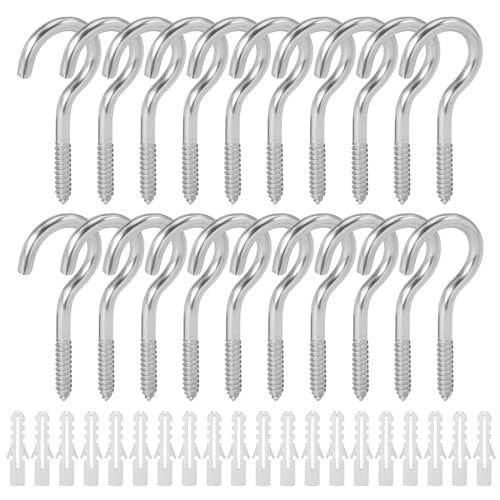 STEEL SCREW HOOKS M5X65MM FOR MOUNTING DECORATION LAMPS 20 PCS. steel Brand no brand