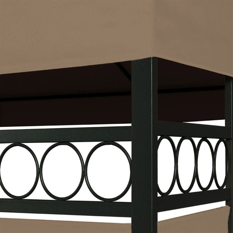 STEEL STRONG PAVILION 3X3 BROWN GARDEN TENT Type pavilion