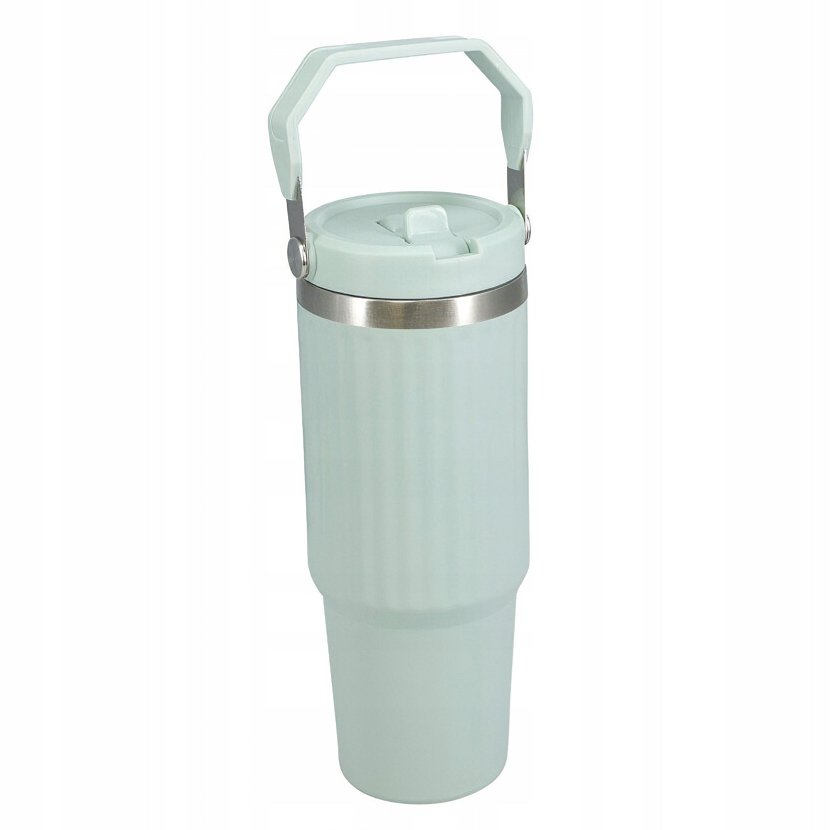 STEEL THERMOS WITH HANDLE 900 ML DOUBLE INSULATION BLUE 11X10X24 CM
