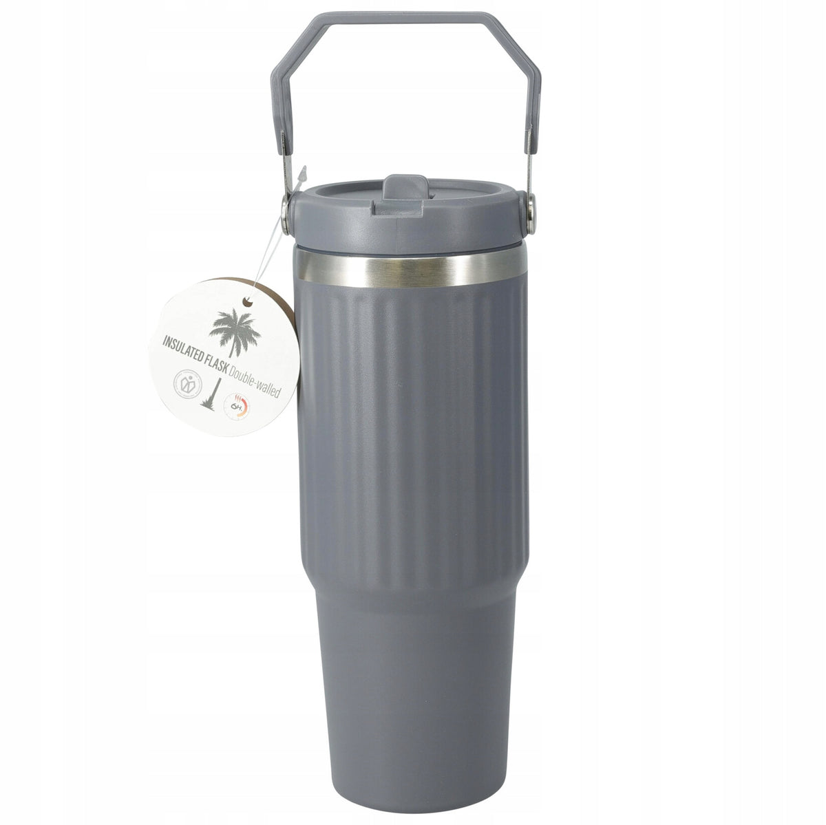 STEEL THERMOS WITH HANDLE 900 ML DOUBLE INSULATION WYM 11X10X24 CM