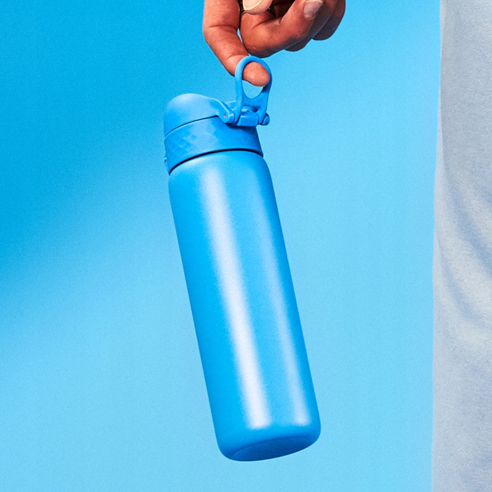 STEEL WATER BOTTLE -ATEST PZH- STAINLESS ELEGANT BLUE ION8 0,6 l 600 ml Volume 600 ml