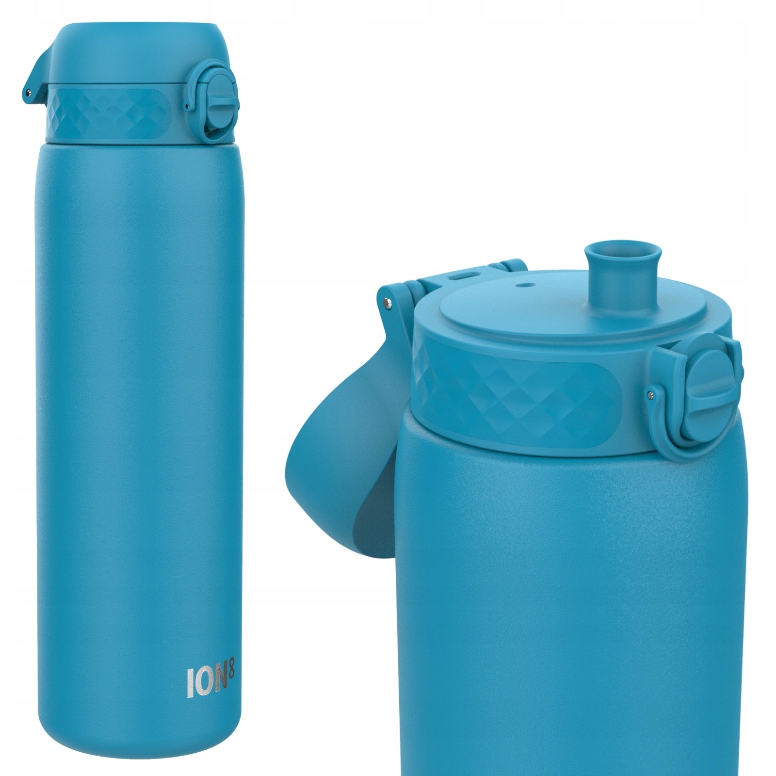 STEEL WATER BOTTLE BLUE LARGE LIGHT -PREMIUM STAINLESS STEEL ION8 1,2 LITER