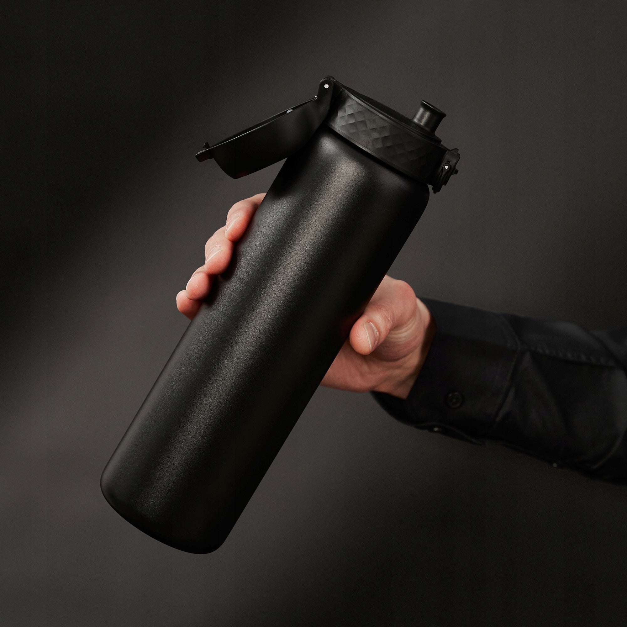 STEEL WATER BOTTLE LARGE AIRTIGHT TOURIST BLACK BOTTLE SPORT ION8 1,2 LITER Brand Ion8