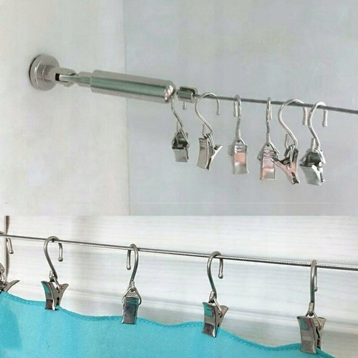 STEEL WIRE FOR CURTAINS 5M WITH MOUNTING KIT Brand no brand