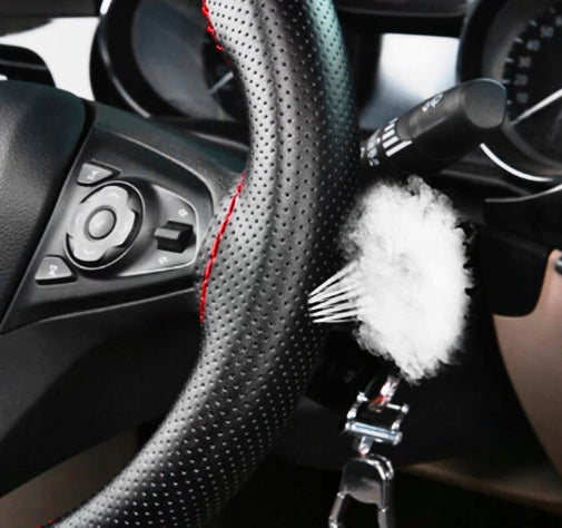 STEERING WHEEL COVER, BLACK PERFORATED STEERING WHEEL COVER. Manufacturer Agmi