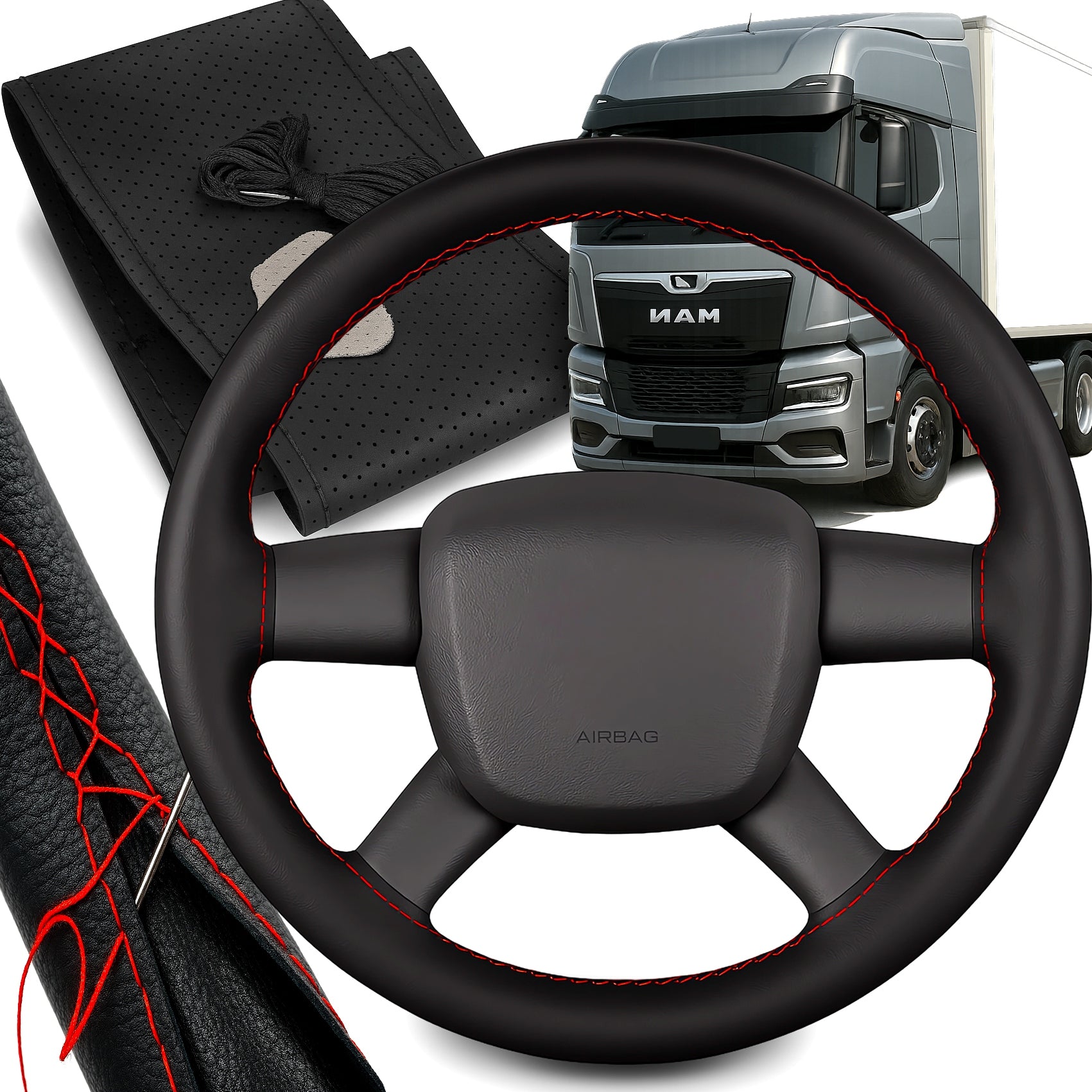 STEERING WHEEL COVER MADE OF TIR DAF MAN VOLVO