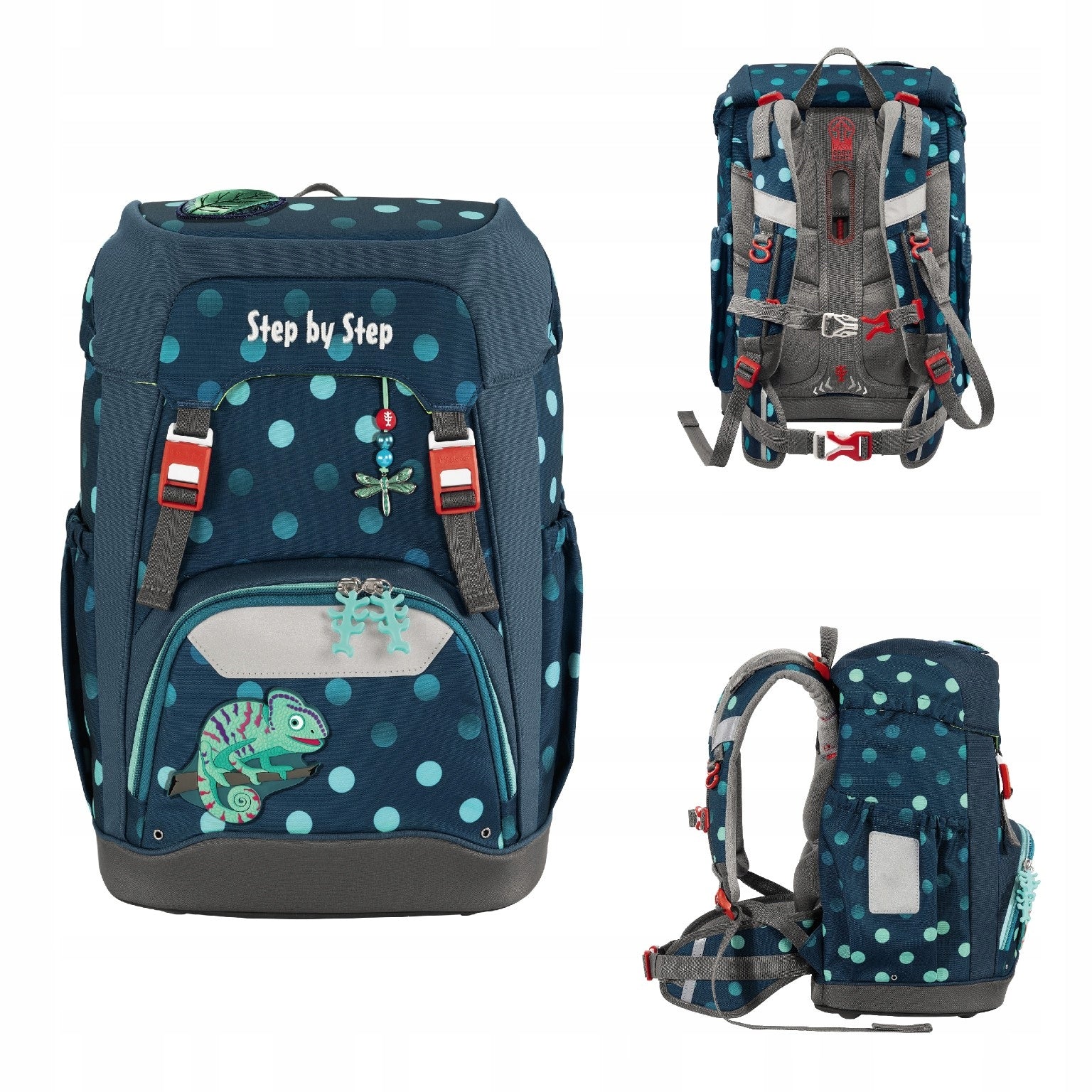 STEP BY STEP GRADE ERGONOMIC SCHOOL BACKPACK SATCHEL CLASS 1-3 22L