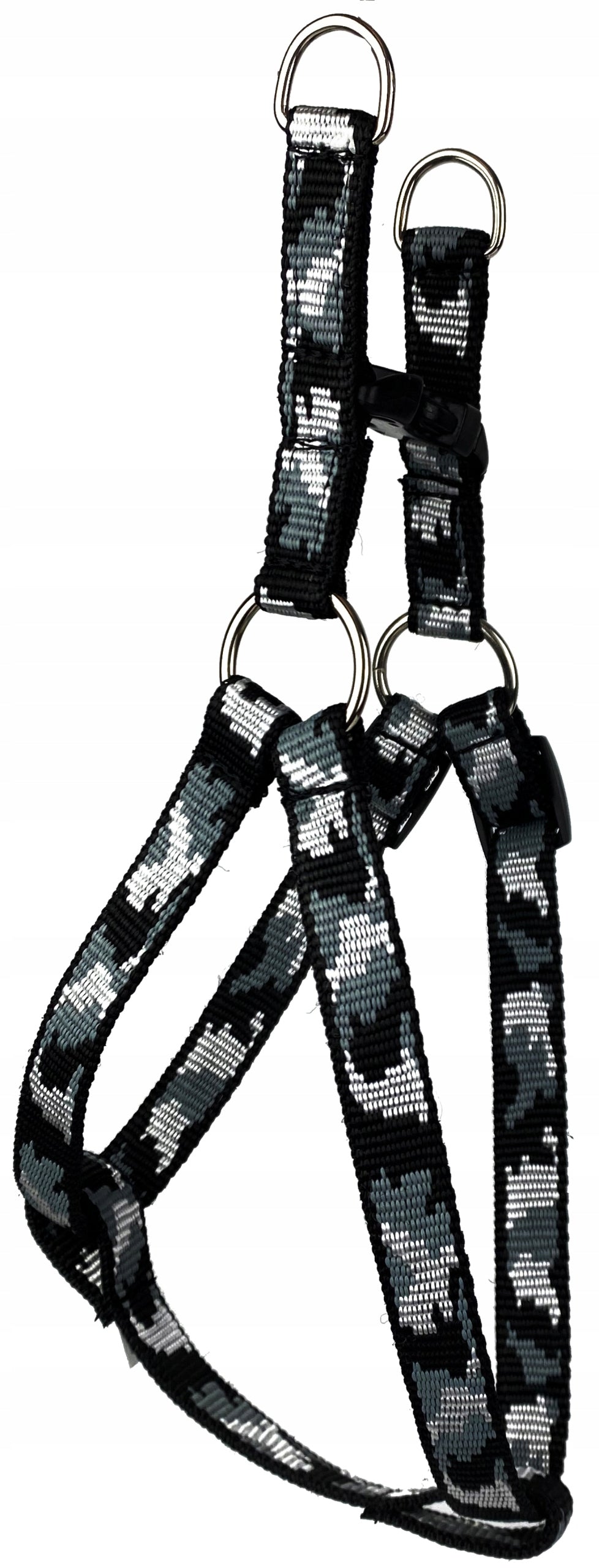 STEP-IN DOG HARNESS SIZE M CAMO ASH