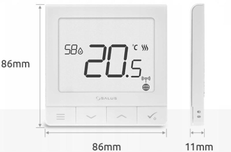 Temperaturregler mit Feuchtigkeitssensor Salus 