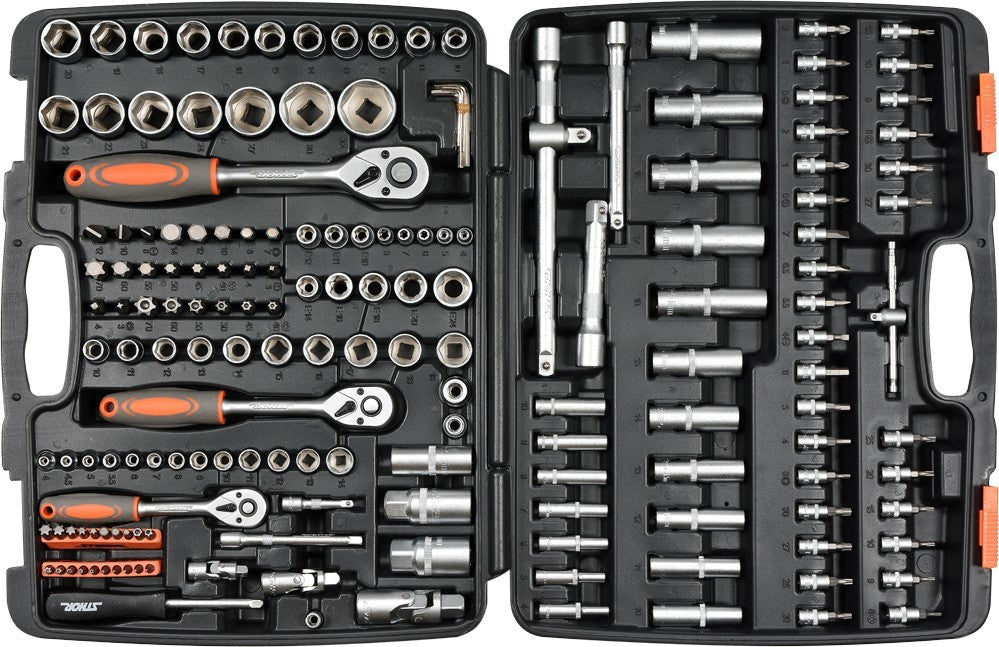 STHOR TOOL SET 1/2" 173PCS. XXL 58688 SOCKET WRENCHES SET.