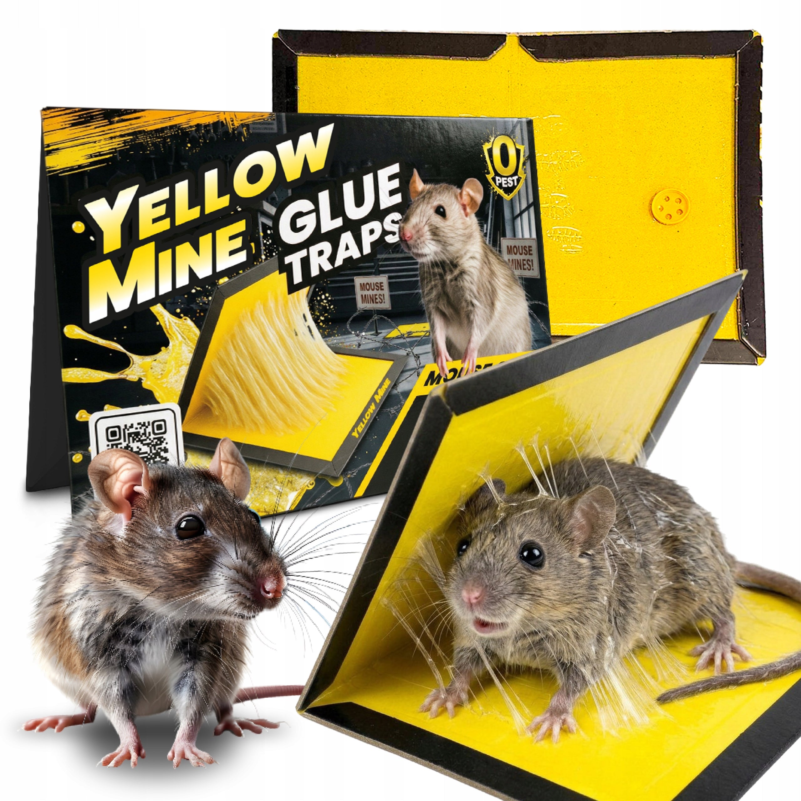 STICK ON MICE RATS STICKY TRAP WITH STRONG GLUE GERBIL STRONG GLUE