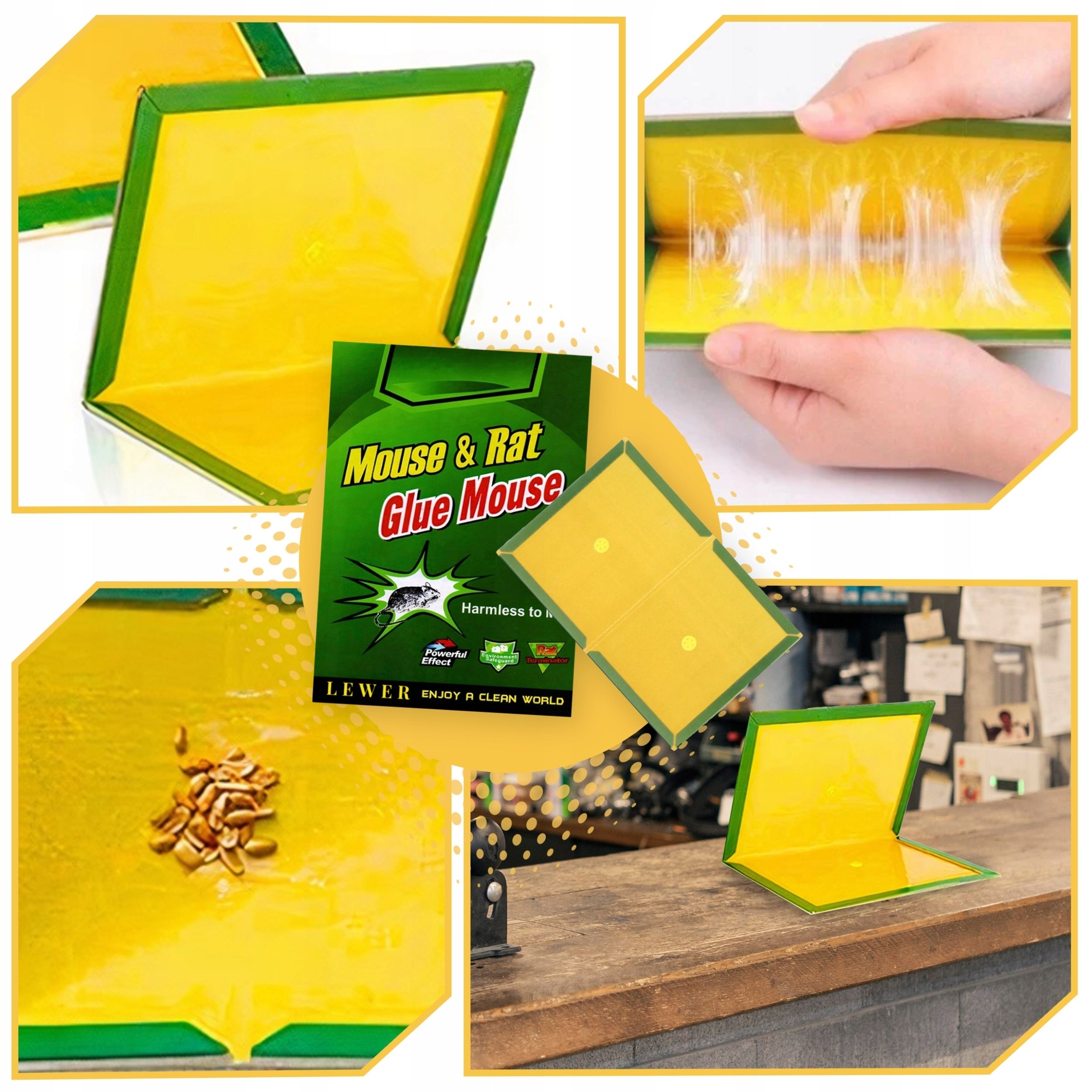 STICK ON MICE RATS TRAP 30X MOUSETRAP PAW STRONG ADHESIVE AROMA Brand Lewer