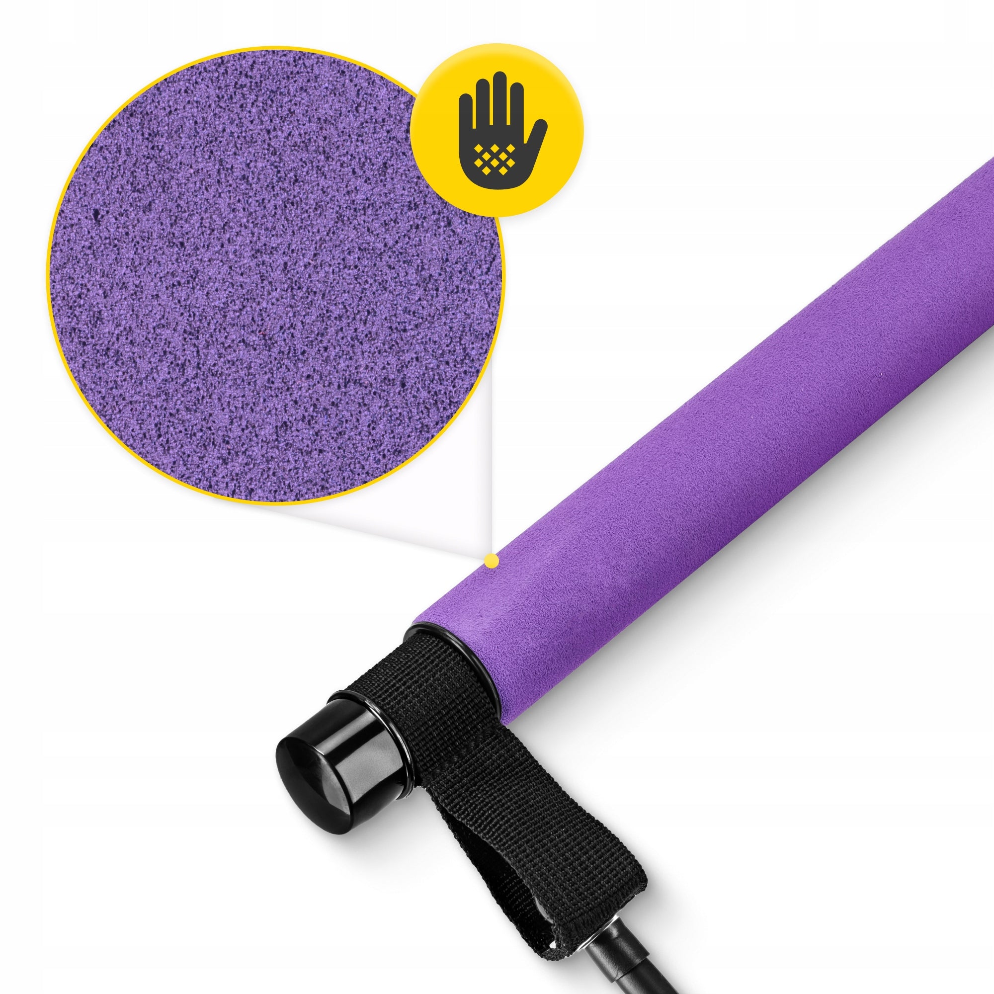 STICK TRAINING BAR WITH EXPANDERS FOR PILATES FITNESS RUBBER LOAD Brand 4FIZJO