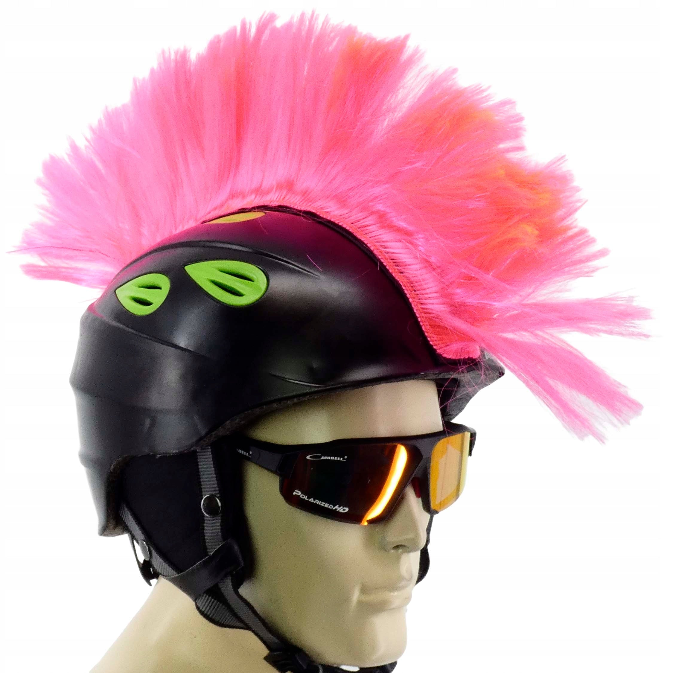 STICKER DECORATIVE MOHAWK COVER FOR MOTORCYCLE HELMET BICYCLE PINK FU