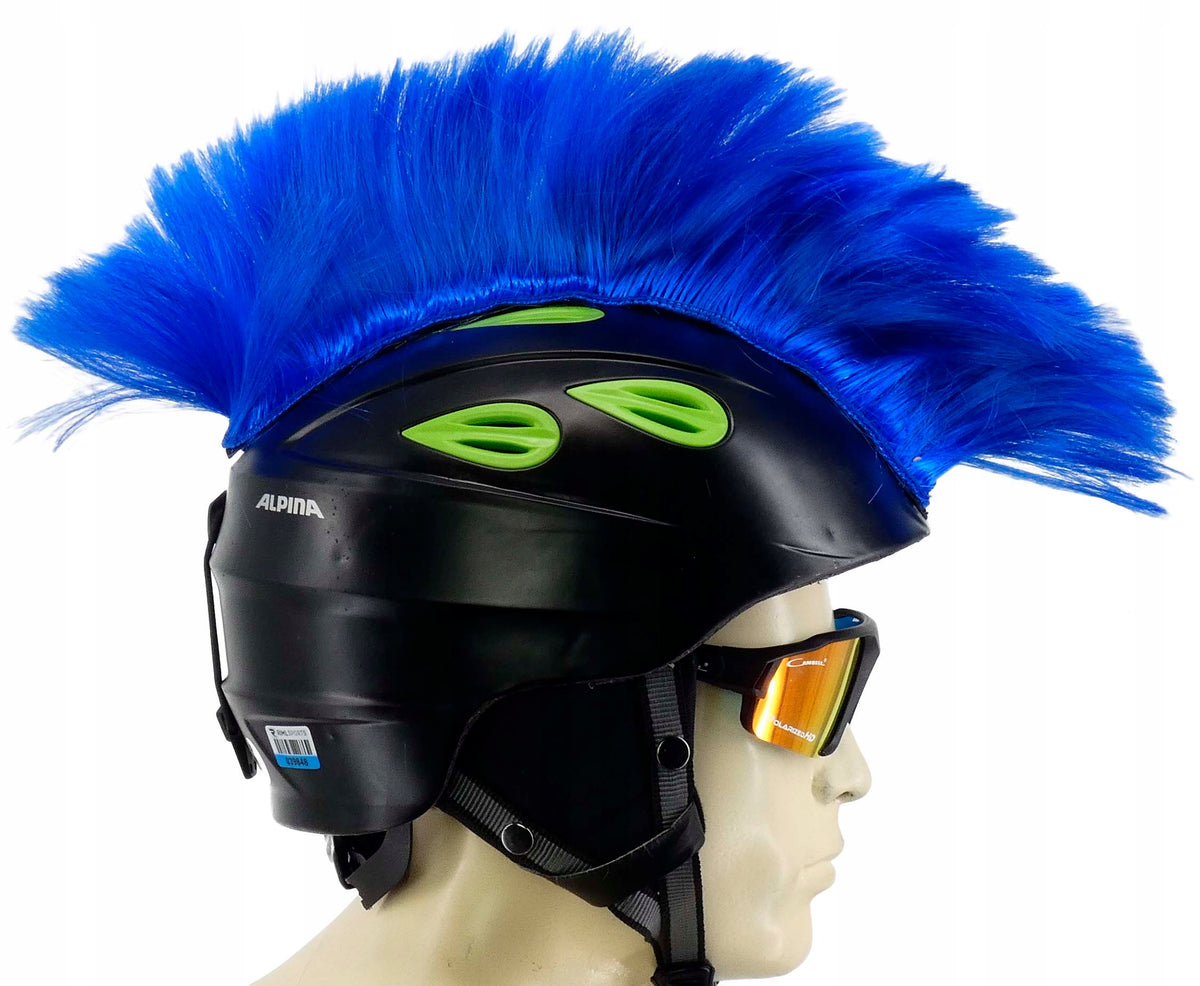STICKER DECORATIVE MOHAWK OVERLAY FOR MOTORCYCLE HELMET NAVY BLUE ORNAMENT F Manufacturer no brand