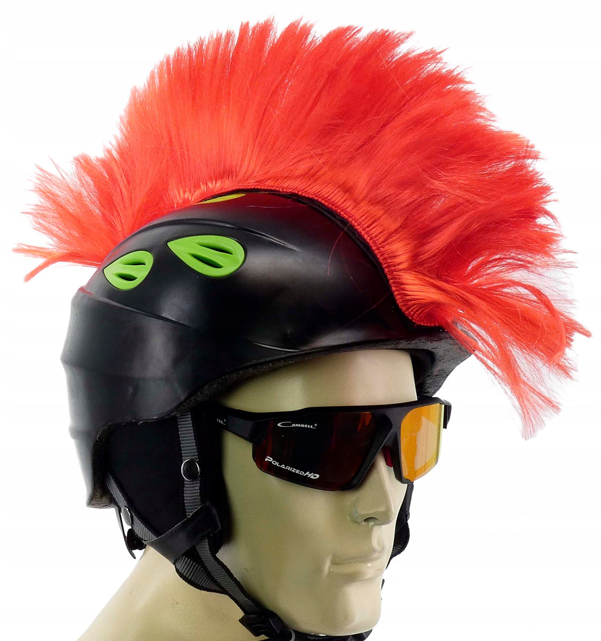 STICKER DECORATIVE OVERLAY MOHAWK RED FOR MOTORCYCLE HELMET UNISEX F