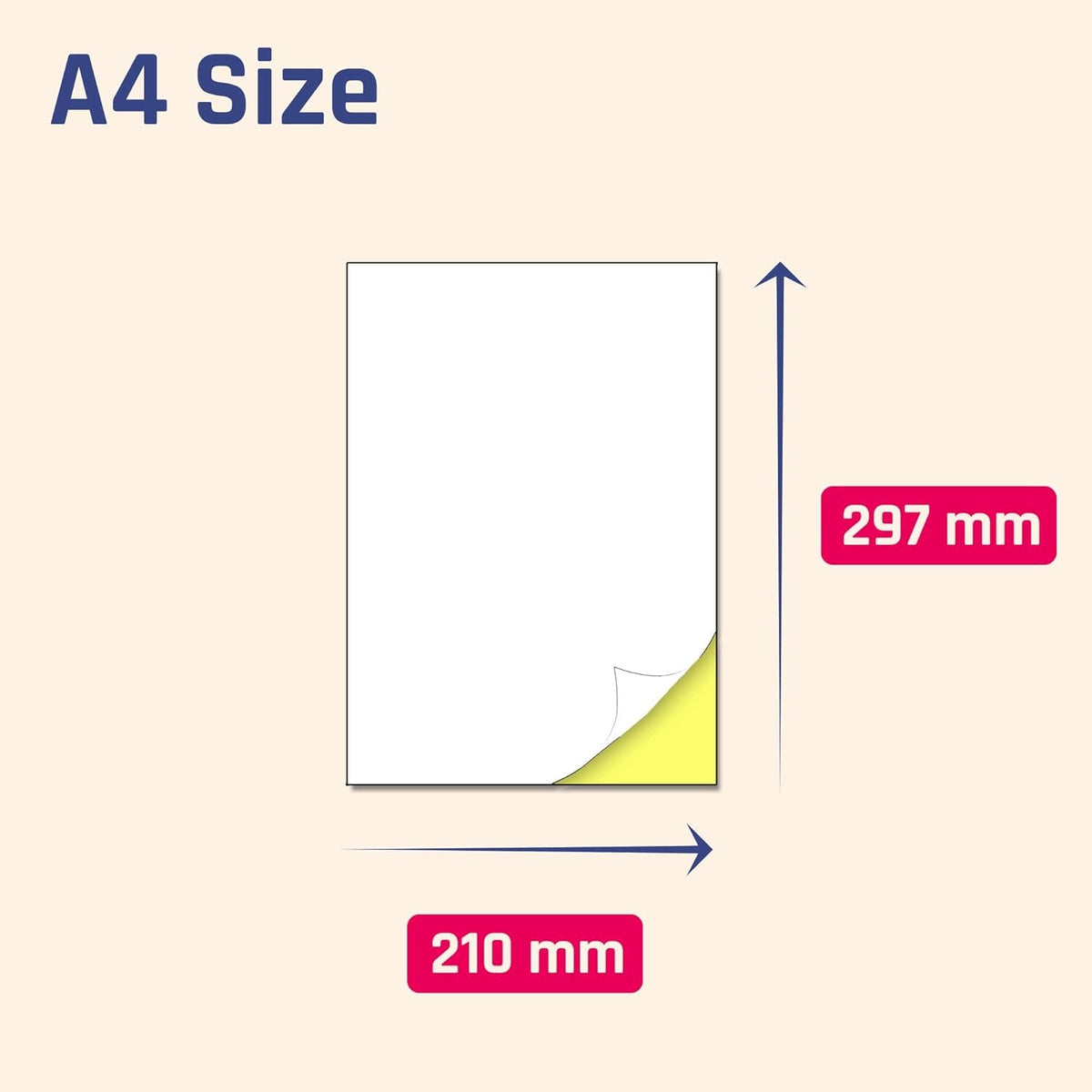 STICKER PAPER A4 SELF-ADHESIVE 75 SHEETS WHITE LABELS