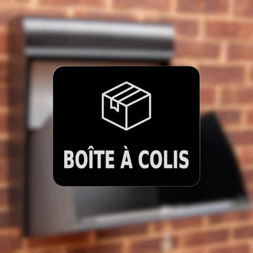 STICKER SAFE PLACE OF DELIVERY BLACK FOR PARCELS COURIER BOX Manufacturer code Nieoznaczona