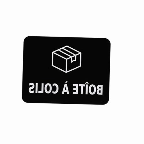 STICKER SAFE PLACE OF DELIVERY BLACK FOR PARCELS COURIER BOX