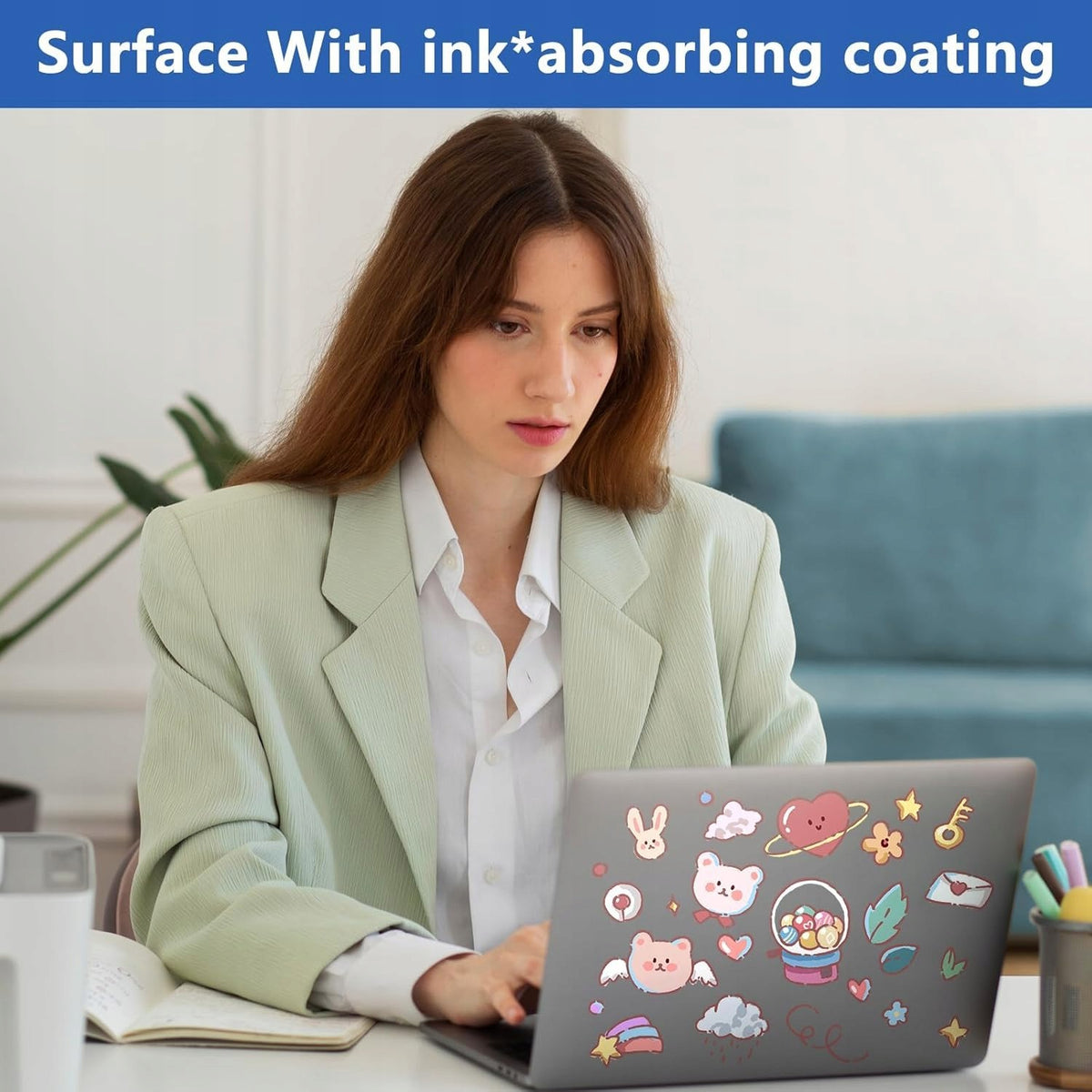 STICKERS A4 VINYL MATTE 30 PIECES SELF-ADHESIVE FOR PRINTING Manufacturer code NAKLEJKI A4 WINYLOWE MATOWE SAMOPRZYLEPN
