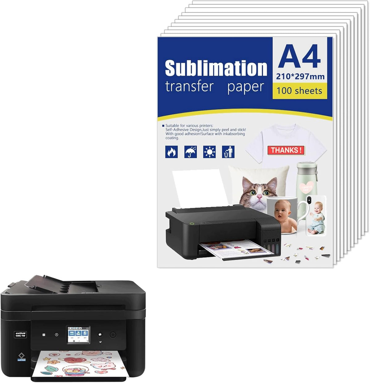 STICKERS A4 VINYL MATTE 30 PIECES SELF-ADHESIVE FOR PRINTING