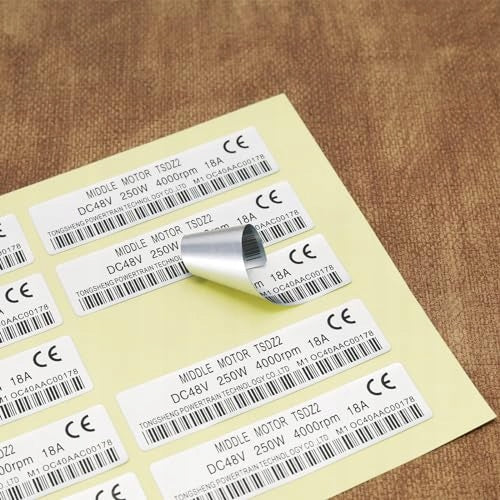 STICKERS BICYCLE MOTOR 48V 250W PET WATERPROOF TONGSHENG 10 PCS EAN (GTIN) 8445619818769