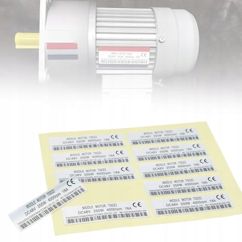 STICKERS BICYCLE MOTOR 48V 250W PET WATERPROOF TONGSHENG 10 PCS Model B0CN9BVF2W