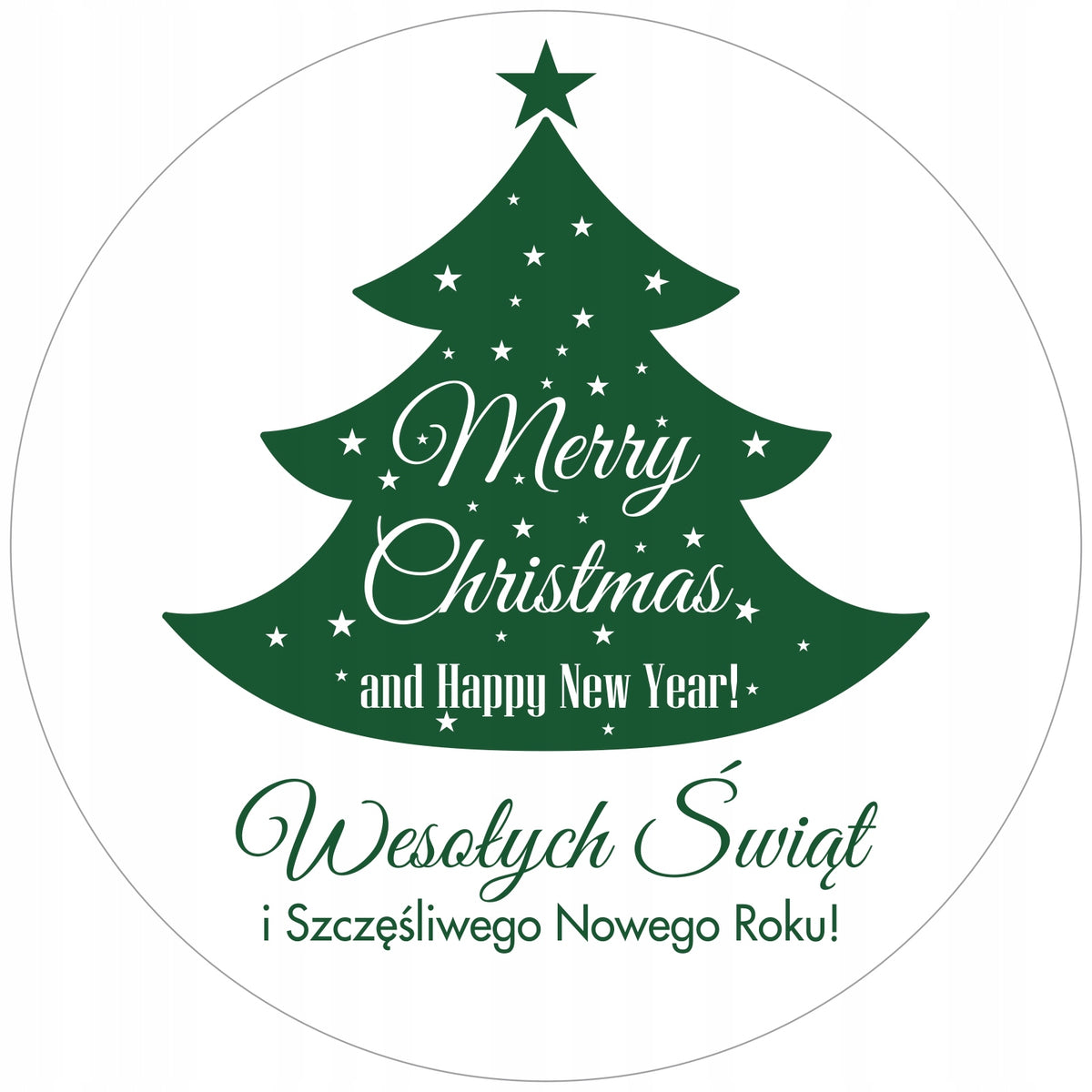 STICKERS CHRISTMAS LABELS MERRY CHRISTMAS x1000