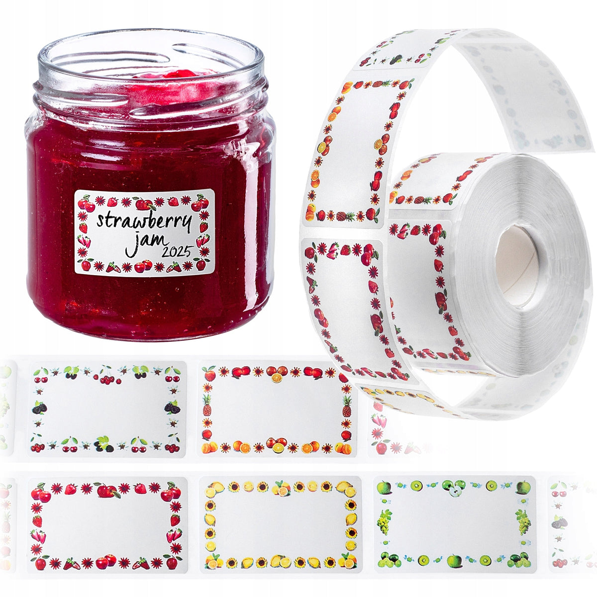 STICKERS FOR JARS PRESERVES SELF ADHESIVE LABELS GIFT SET OF 500