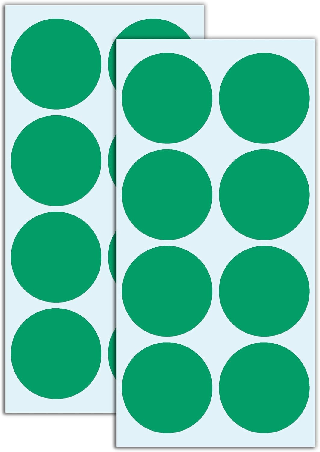 STICKERS GREEN ROUND 50MM 240 PIECES SELF-ADHESIVE
