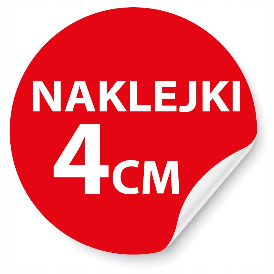 STICKERS, LABELS With Custom Logo circles 4cm 100pcs