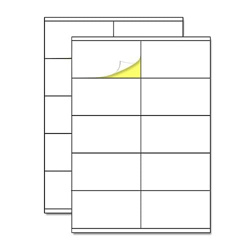 STICKERS PRINTED LABELS WHITE MAT A4 FOR PRINTER 105X57MM 500PCS Manufacturer code SWC5908201097490
