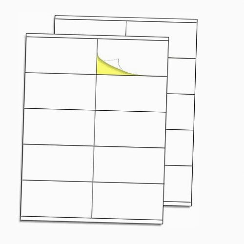 STICKERS PRINTED LABELS WHITE MAT A4 FOR PRINTER 105X57MM 500PCS