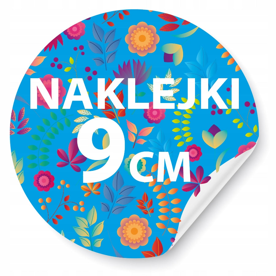 STICKERS advertising labels LOGO print 9cm 100pcs