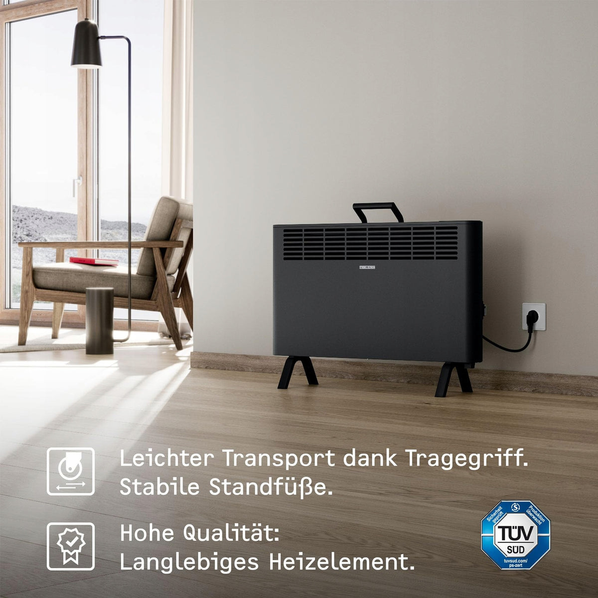 STIEBEL ELTRON Energy Efficient Electric Heater 2kW LCD Timer Version 2 Brand Stiebel eltron