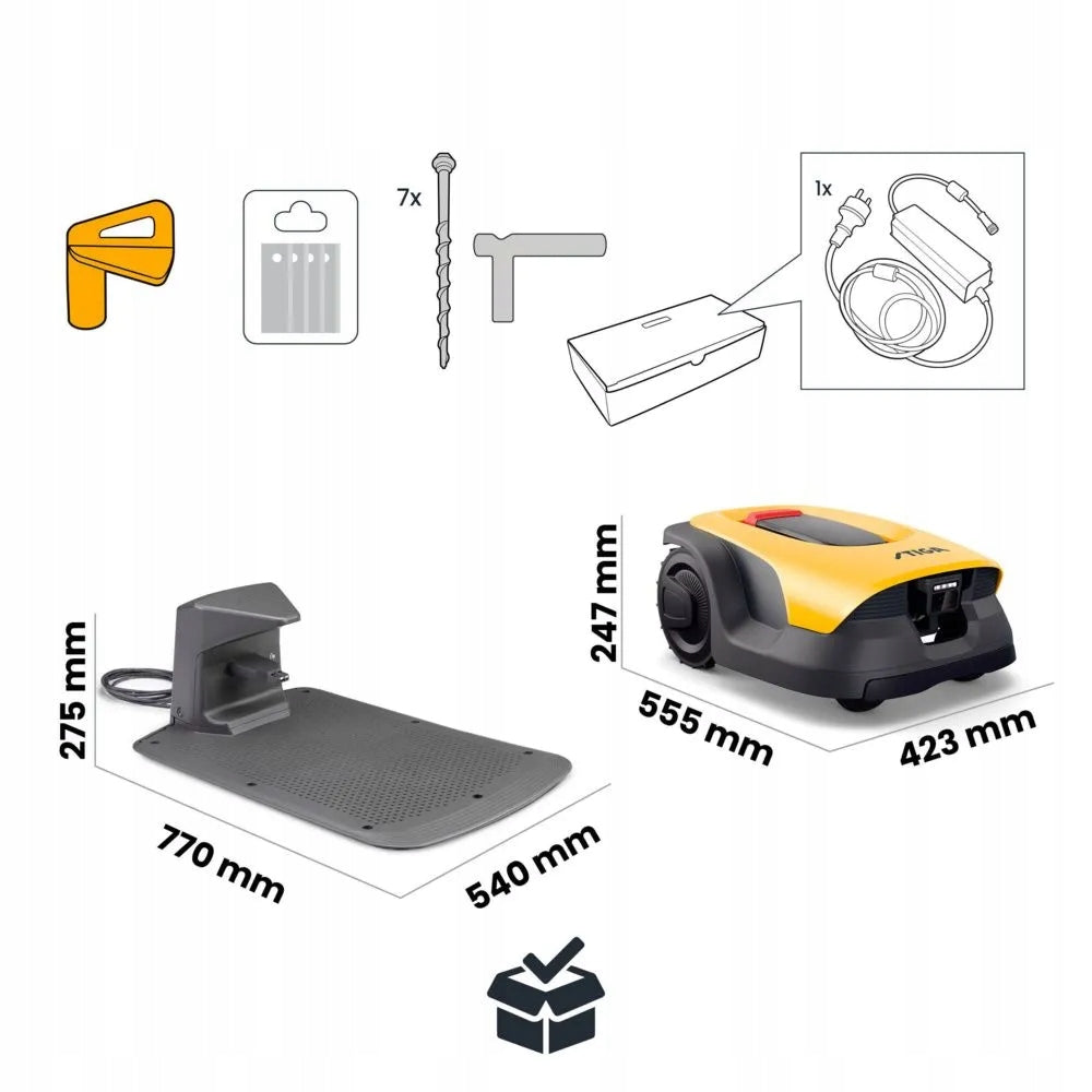 STIGA Robot Mowing Autonomous GPS A 8v AI Camera up to 800 m2 Data Package Series A