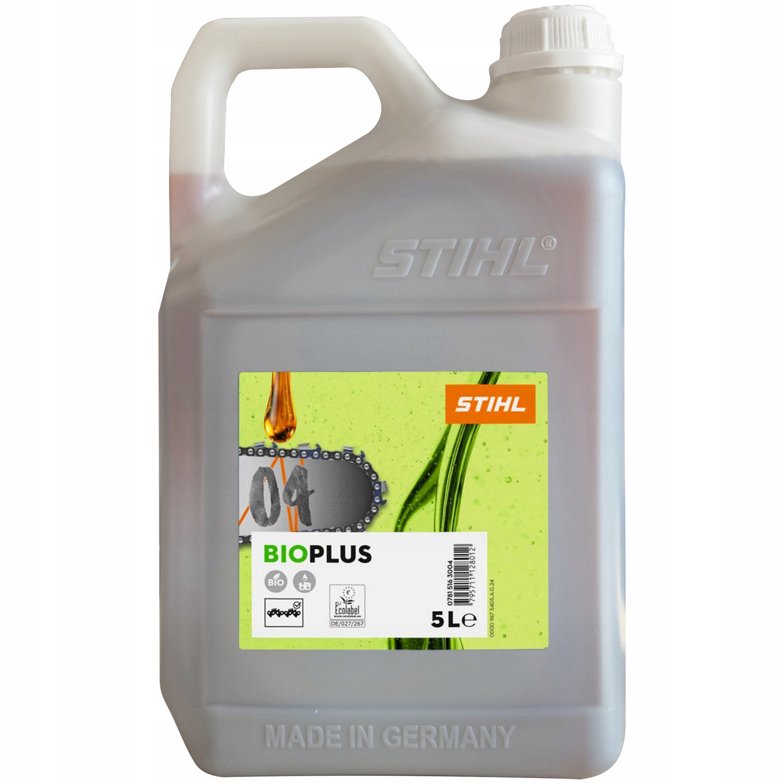 STIHL BIOPLUS 5L OIL FOR LUBRICATING THE GUIDE CHAIN