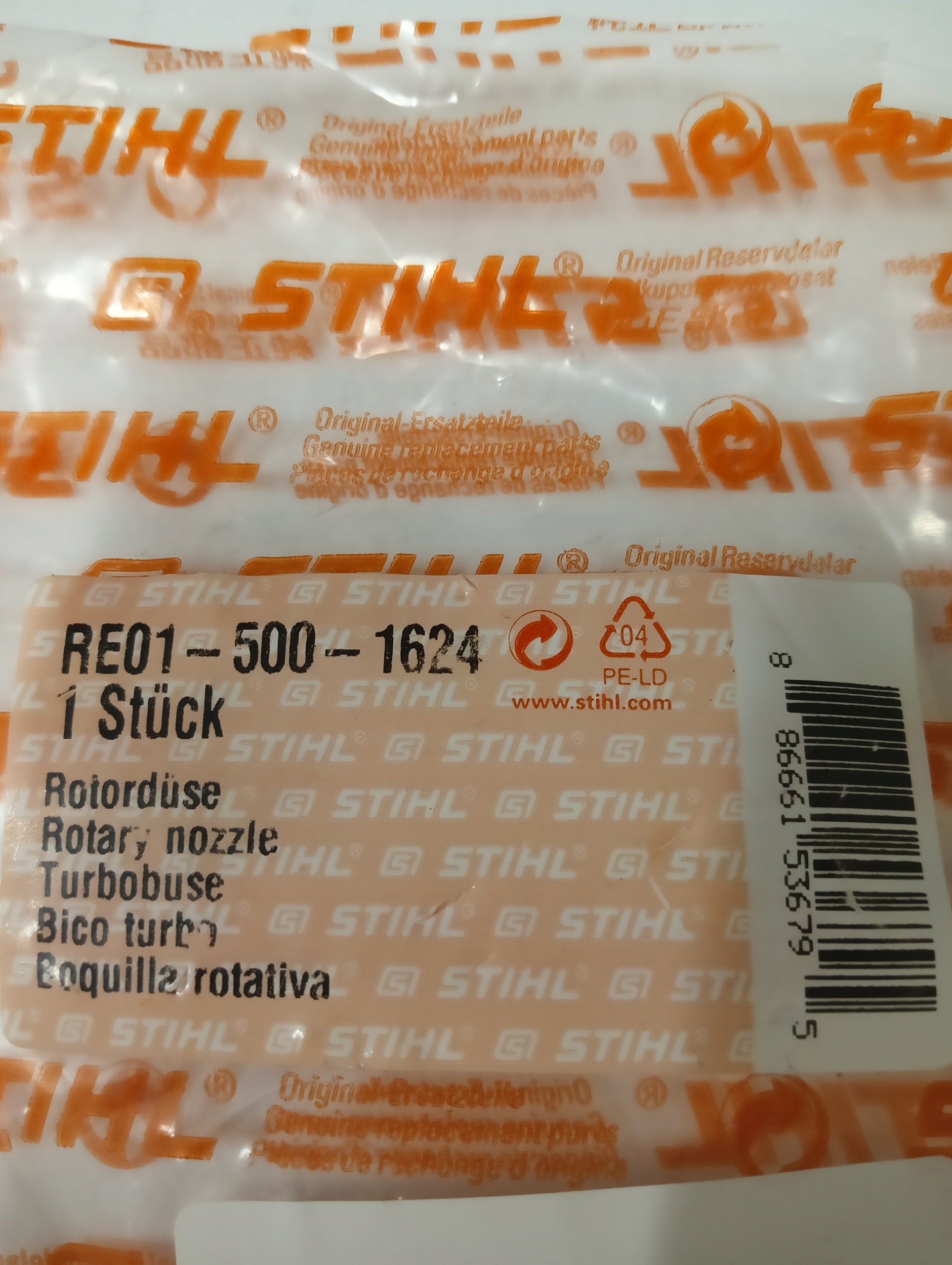 STIHL rotary nozzle for washer RE150 RE170 Brand Stihl