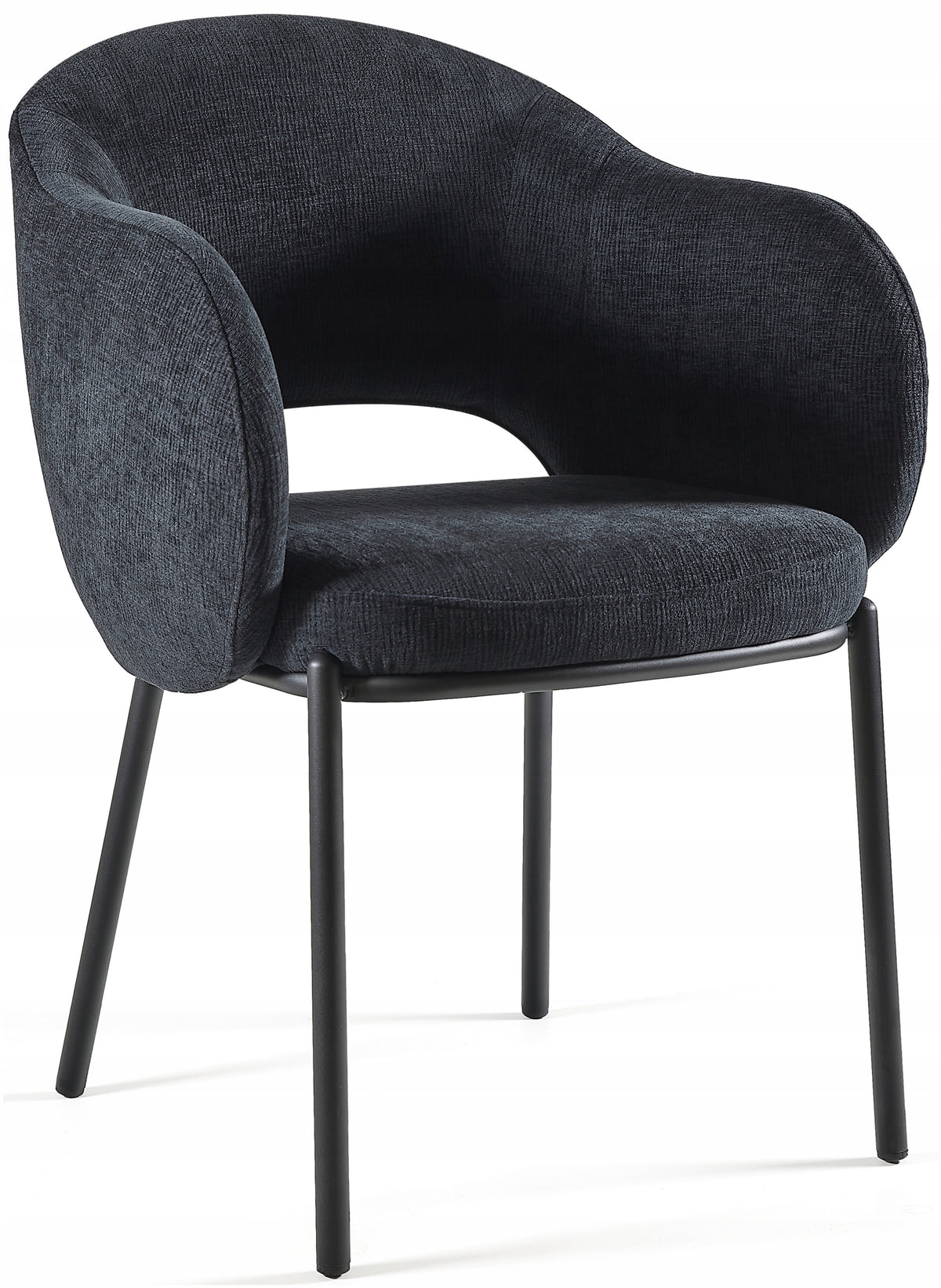 STILO Conference Chair Black Office Fabric Solid Stationary 130k