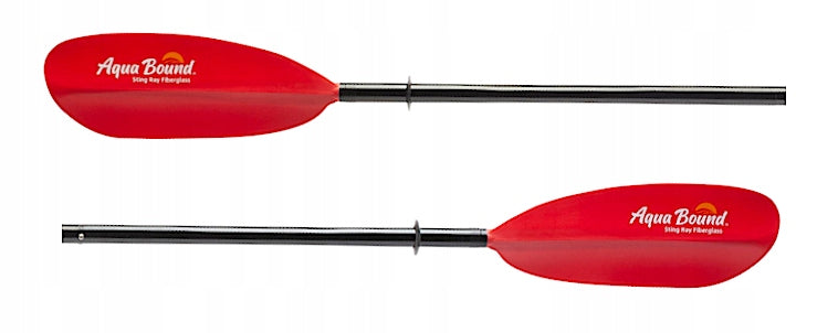STINGRAY SNAP FIBERGLASS KAYAK PADDLE FOR KAYAK 240 cm AQUA BOUND USA