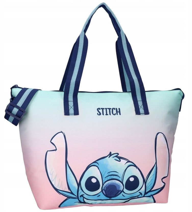 STITCH DISNEY SHOPPER SHOULDER BAG FOR SCHOOL LILO STICH STICZ