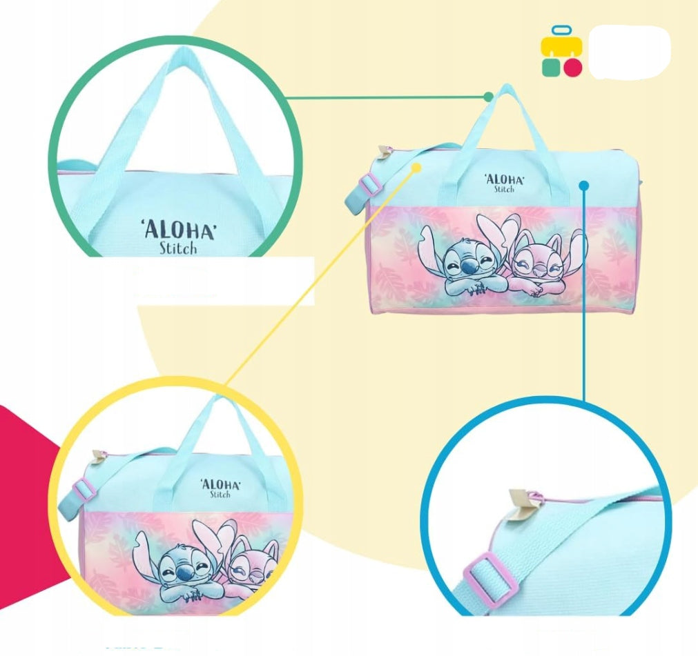 STITCH SPORTS BAG FOR GIRLS 40 CM ADJUSTABLE SCHOOL KINDERGARTEN Manufacturer code 0638745547971
