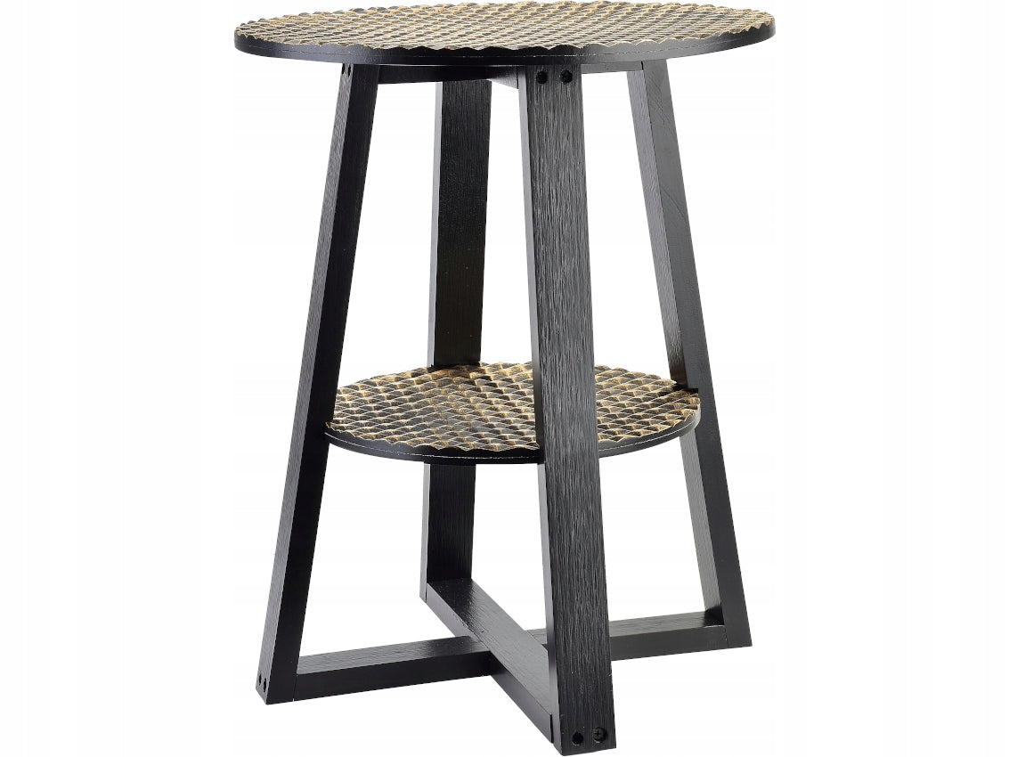 Couchtisch Lammy, schwarz/gold 