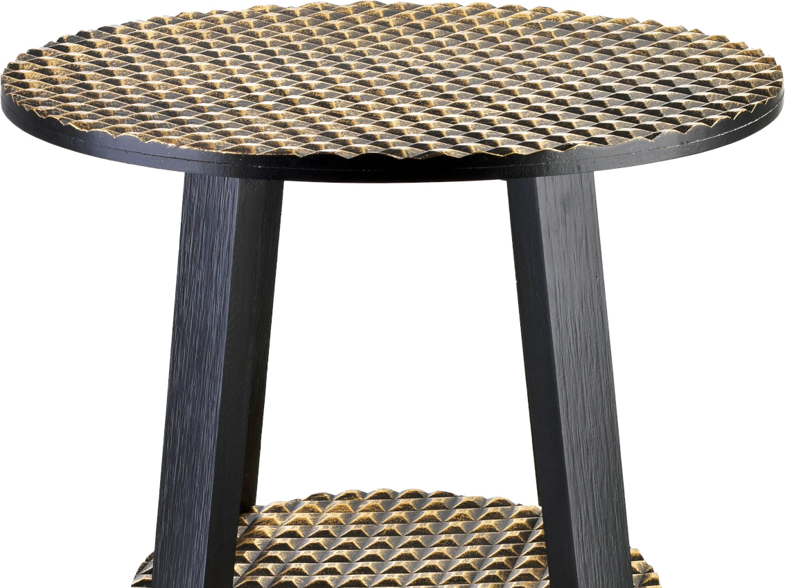Couchtisch Lammy, schwarz/gold 